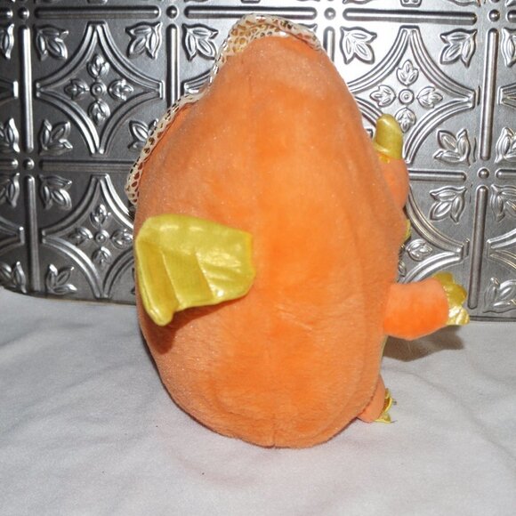 Walgreens Chicken Dragon Orange Creature Plush Round 12" Stuffed Toy Yellow - Picture 2 of 5